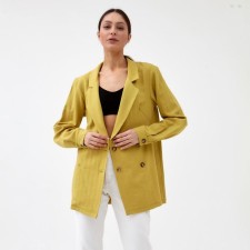 Jacket Women's Double -breasted Mist p. 46, ocher