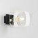 Sconces Citilux "Virta" CL139312, 12x10 cm, 1x60W, E14, Black Color Black
