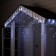 Garland "fringe" 4 × 0.6 m, IP44, dark thread, 180 LED, white glow, white flicker, 220 V