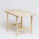 Wooden table from linden 120x63x70