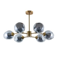 Yuka chandelier, 6x60W E27, Copper color
