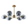 Yuka chandelier, 6x60W E27, Copper color