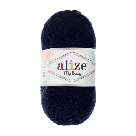 Yarn "My Baby" 100% acrylic 150m/50g (58 t. Blue)-1