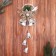 Decoration New Year's "Bells on a ring with a flower with leaves" 12x30 cm, silver