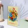 Birthday card!" embossing, congruen, yellow background, 12.5x19.4 cm