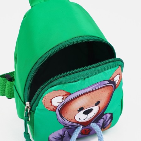 Baby bag over the shoulder, green color-2
