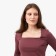 Women's longliva minku: Basic line burgundy color, river 48