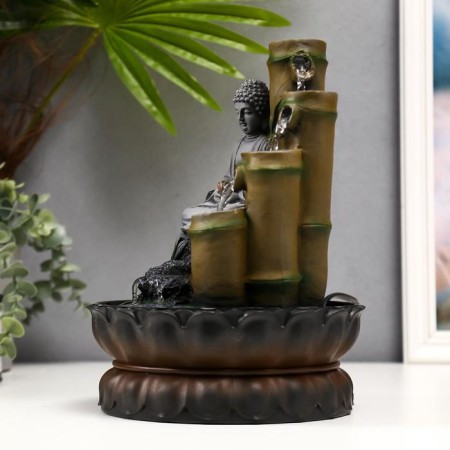 The desktop fountain from the network "Gray Buddha and Bamboo Fountain" 28x20.5x20.5 cm-1