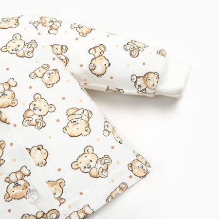 Nursery blouse, beige color/cubs, height 74 cm-2
