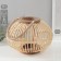 Summary tree on 1 candle "Ball from the vine" Natural "13x28x20 cm