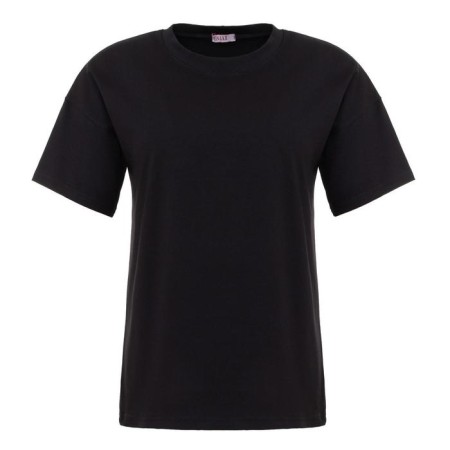 T-shirt female plain Minaku Regular Fit: Black color, rr 42-4