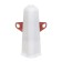 Outdoor angle (external) with fasteners for skirting board 85mm "decoration", 001 white