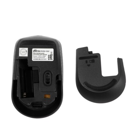 Mouse Ritmix RMW-502, wireless, optical, 1200 dpi, 2xaaa (not in compli), USB, blue-4