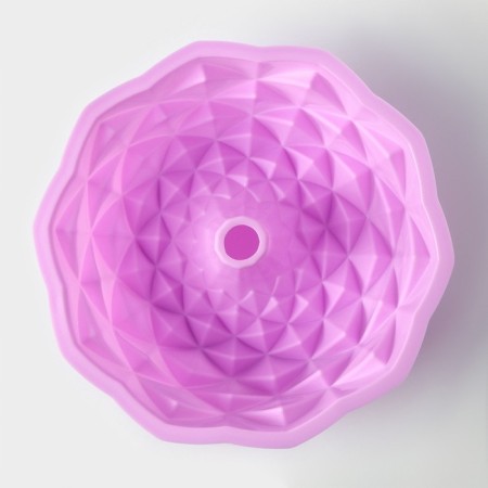 Baking uniform "District", silicone, d = 23 cm, internal d = 21 cm, pink color-3