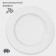 A set of plates of porcelain dining Magistro Basic Bistro, 6 objects: d = 27 cm, white color