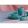 A saucer for a teaspoon Turquoise, d = 16 cm, turquoise color