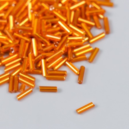 Beads "Zlatka" Glass 10 g, size 3 ", 6 mm, No. 0029 Orange