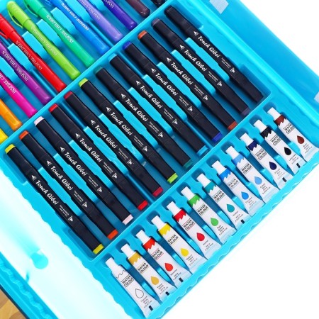 Set for drawing animals blue-10