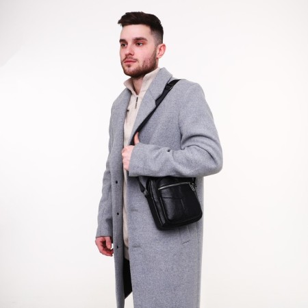 Male bag, black color-6