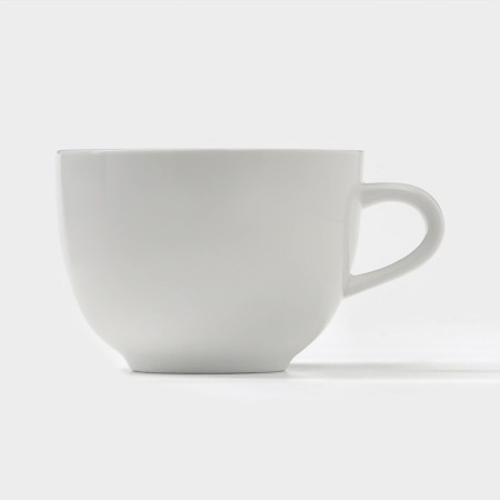 Tea steam porcelain Magistro "Blanche", 2 items: a cup 200 ml, a saucer d = 14.5 cm, white color-4