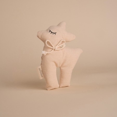 Soft toy "Olenenok", 15 cm, beige color-1