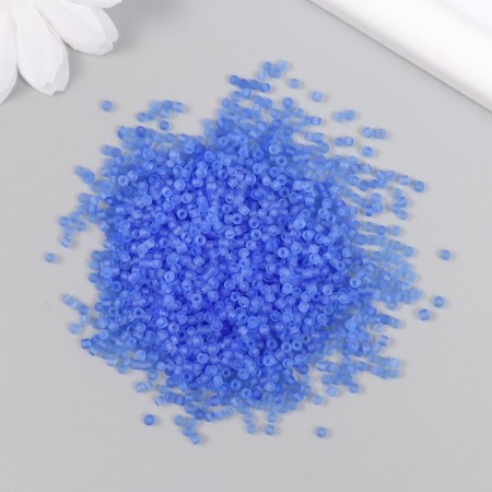 Glass beads 12/0 "cobalt" translucent matte 450 grams-1