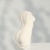 Vase for flowers "Women's Body", White, 14 x 6.5 cm.