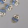 Decor for creativity metal, rhinestones "owl" gold 2.1x3x0.4 cm
