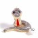 Soft toy "Snake", shiny, on a suspension, 7 cm, color mix