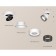 A set of a swing overflower lamp with composite crystal Ambrella Light, Techno, XM8101041, white sand color