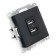 2-seater USB (mechanism), 250V, 2.1A, series of Catherine, GLS10-7115-05, black