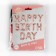 Foil ball 16 "Happy Birthday", capital letters, colorful color
