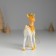 Souvenir Polystone Suspension "Deer in the Crown, with sprinkling" 7.5x3.5x10.5 cm