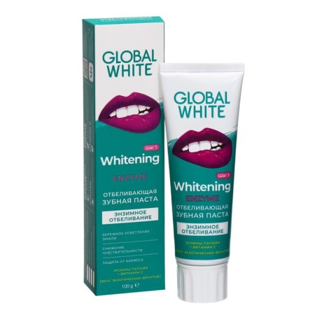 Global White toothpaste, whitening, action whitening, 100 g-2