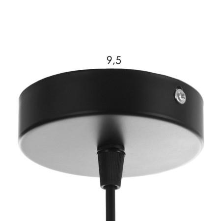Siville chandelier 1x40W E27 Black 12.5x12.5x120cm-4