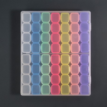 Organizer for decor, 14 blocks, 4 cells, 21 × 17.5 × 2.7 cm, multi -colored-5