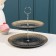 2-tier dish "Baroque", d = 21/28 cm, black color with gold