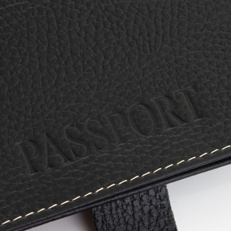 Cover for car documents and passports, department for bills, fleet, black color-7