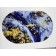 Mar moisture -drinking "Spange" 40x60 cm, pattern of lapis lazuli, oval