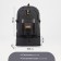 Tourist backpack, 60 l, lightning department, external pocket, black color