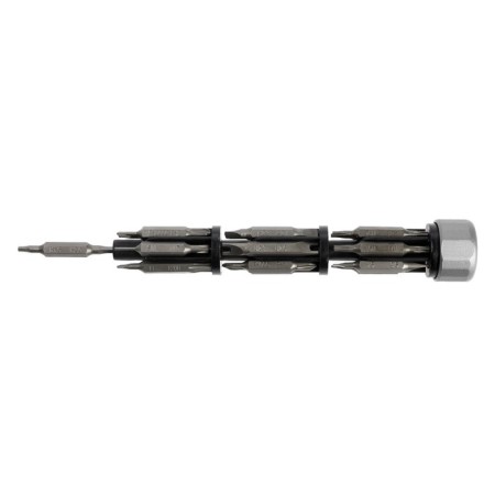 A screwdriver with bats for accurate work of the tundra, bilateral bats 19 pcs. 38 in 1-7