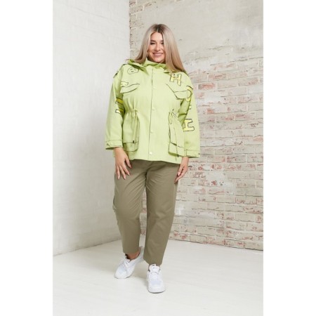 Female trousers, size 66, khaki color
