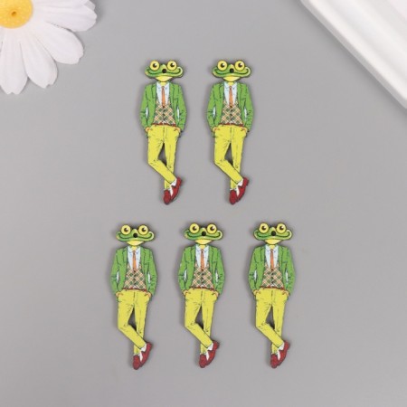 Decor for creativity tree "Stylish frog" 5x1.6x0.3 cm-2