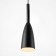 Lamp Bayerlux suspension "drop" 1x40W E27 black 10x10x28-128 cm
