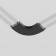 Power Circle semicircular Technical tra084cr-11b, 5.5x5.5x0.6 cm, black color