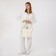 Lugus bag, 2 external pockets, white color