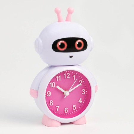 Clock - HELL WITHOOL "Robot", discrete move, dial d -7.5 cm, 17 x 11 cm, aa-4