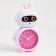 Clock - HELL WITHOOL "Robot", discrete move, dial d -7.5 cm, 17 x 11 cm, aa