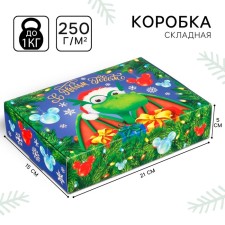 Подарочная коробка "Новый год" 16х23х7.5 см, Микки Маус и Дракон
