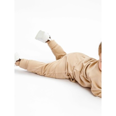 Blood wool and sliders children's fashion, height 74 cm, beige color-10